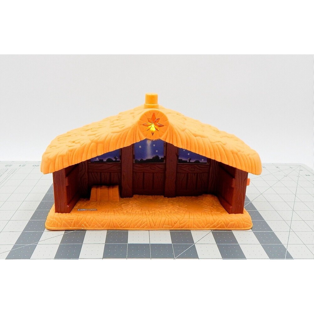Fisher Price Little People Christmas Nativity Manger Creche J2404 Music Light